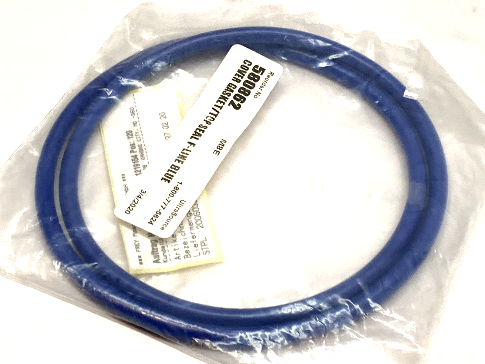 580862 | Ultrasource Blue Cover Gasket Top Seal OEM F-Line Part - New - Maverick Industrial Sales