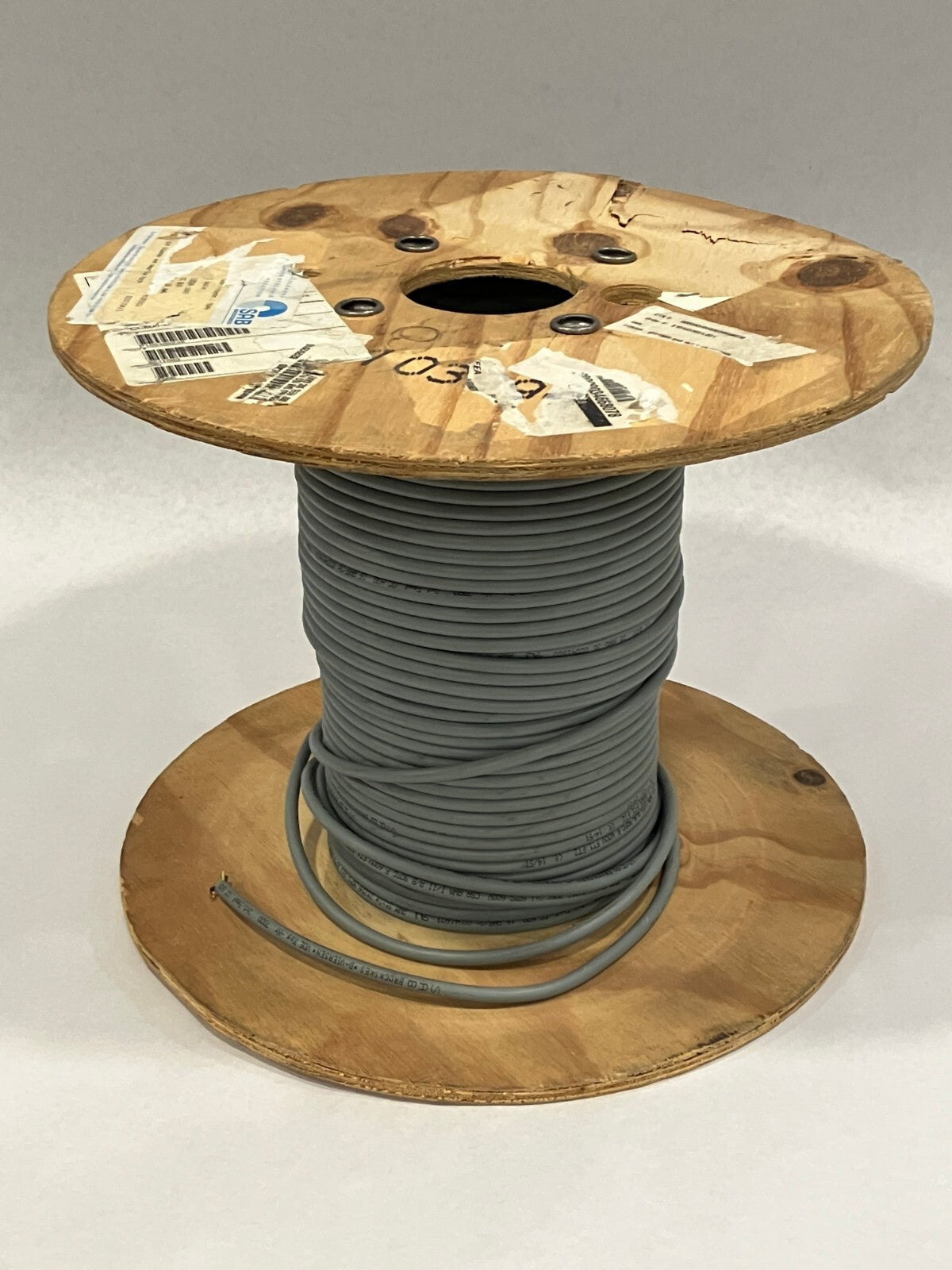 SAB 2041603 Cable 16 AWG 3C PVC Gray Bare Copper 115' FT - Maverick Industrial Sales