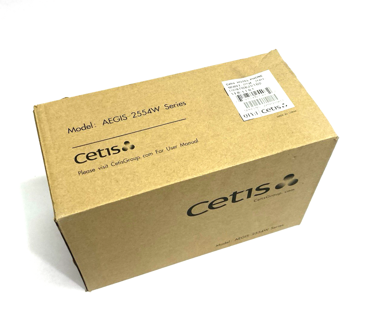 Cetis Scitec 2554E Mountable Emergency Red Corded Telephone, Bell Ringer - Maverick Industrial Sales