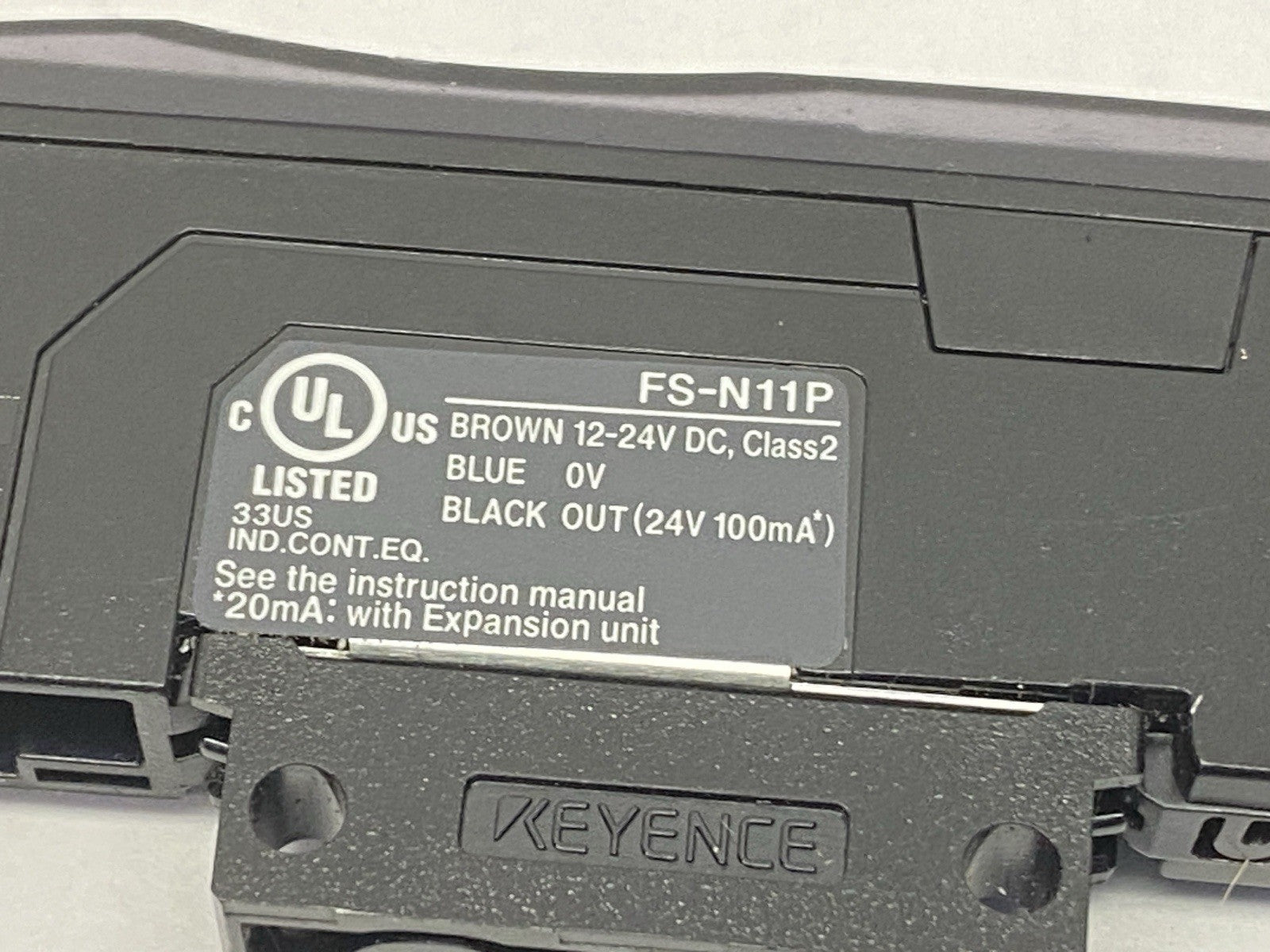 FS-N11P | Keyence Digital Fiber Optic Sensor Fiber Amplifier - Used - Maverick Industrial Sales