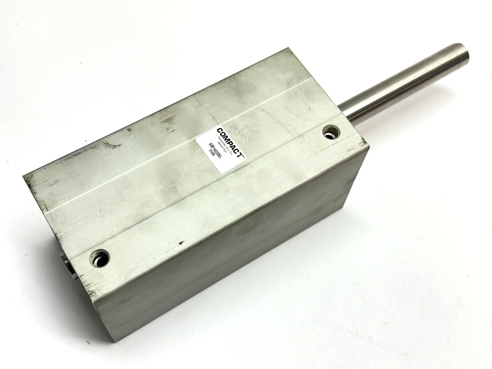 Compact ABFHD3X5 Pneumatic Double Ended Cylinder 3" Bore 5" Stroke - Maverick Industrial Sales