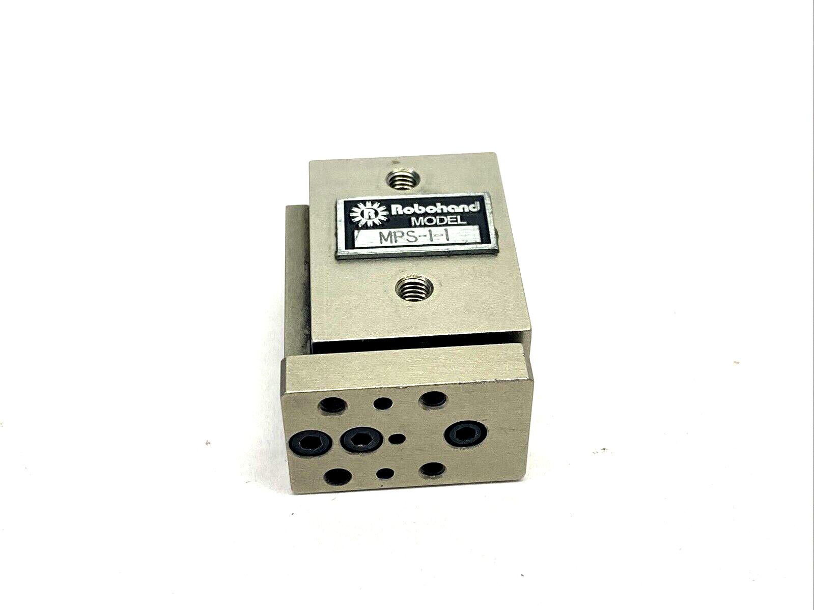 Robohand MPS-1-1 Miniature Rail Thruster Slide 0.438" Bore 0.5" Stroke - Maverick Industrial Sales