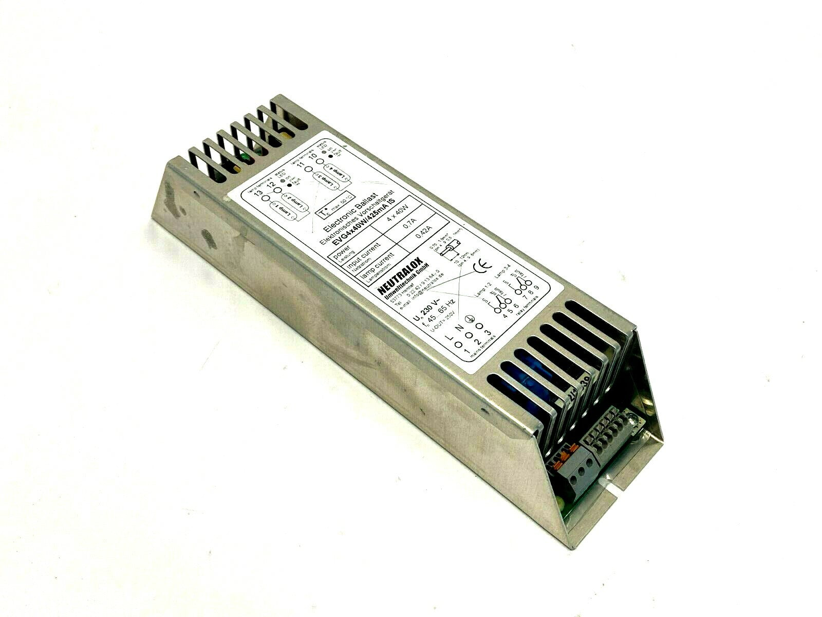 Neutralox EVG4x40W/425mA IS Electronic Ballast - Maverick Industrial Sales