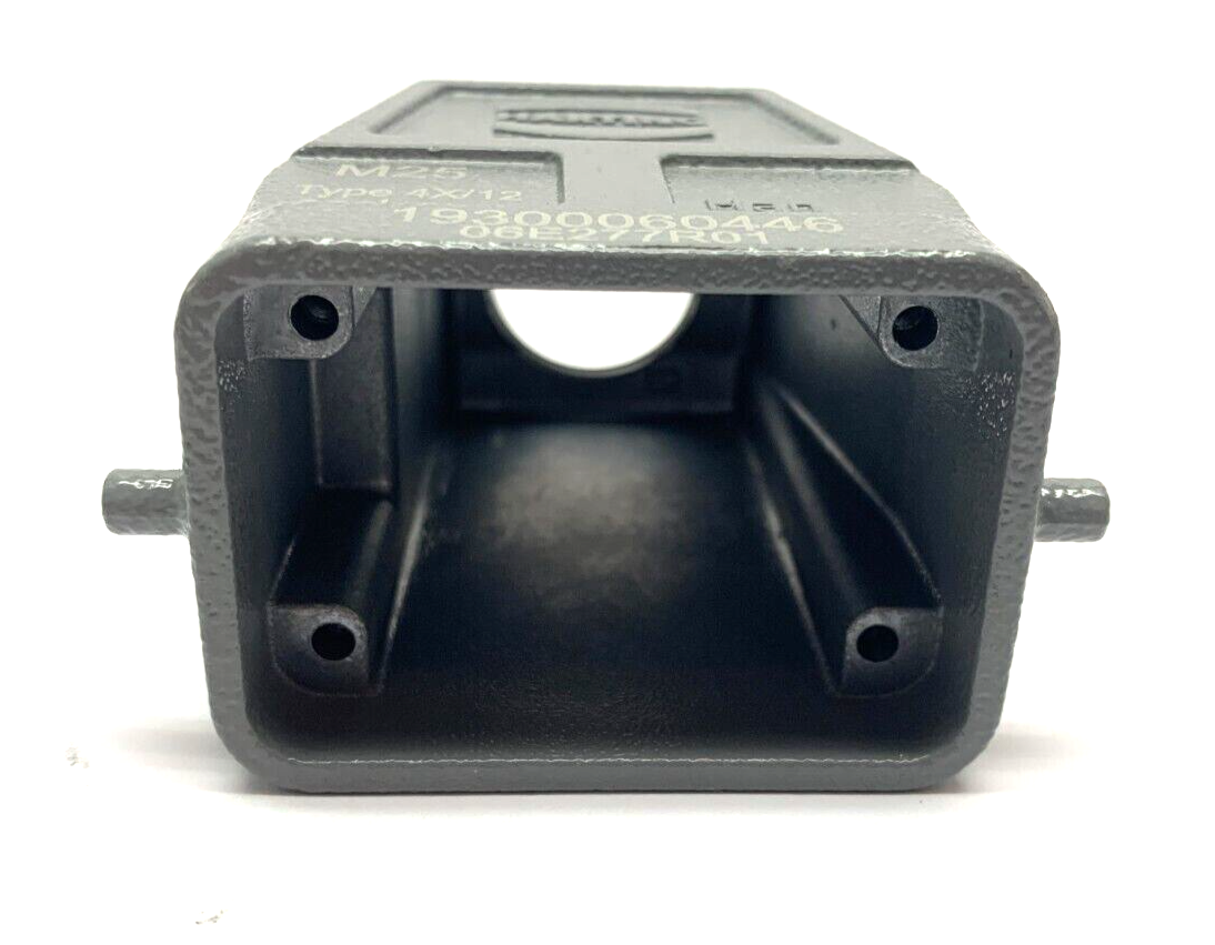 Harting 19300060446 Top Entry Hood M25 HAN 6B 2 Pegs Type 4X/12 Enclosure - Maverick Industrial Sales