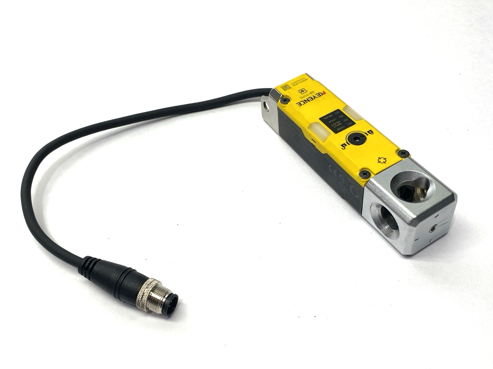GS-71PC | Keyence Safety Interlock Switch Power-to-Lock M12 Connector - Used - Maverick Industrial Sales