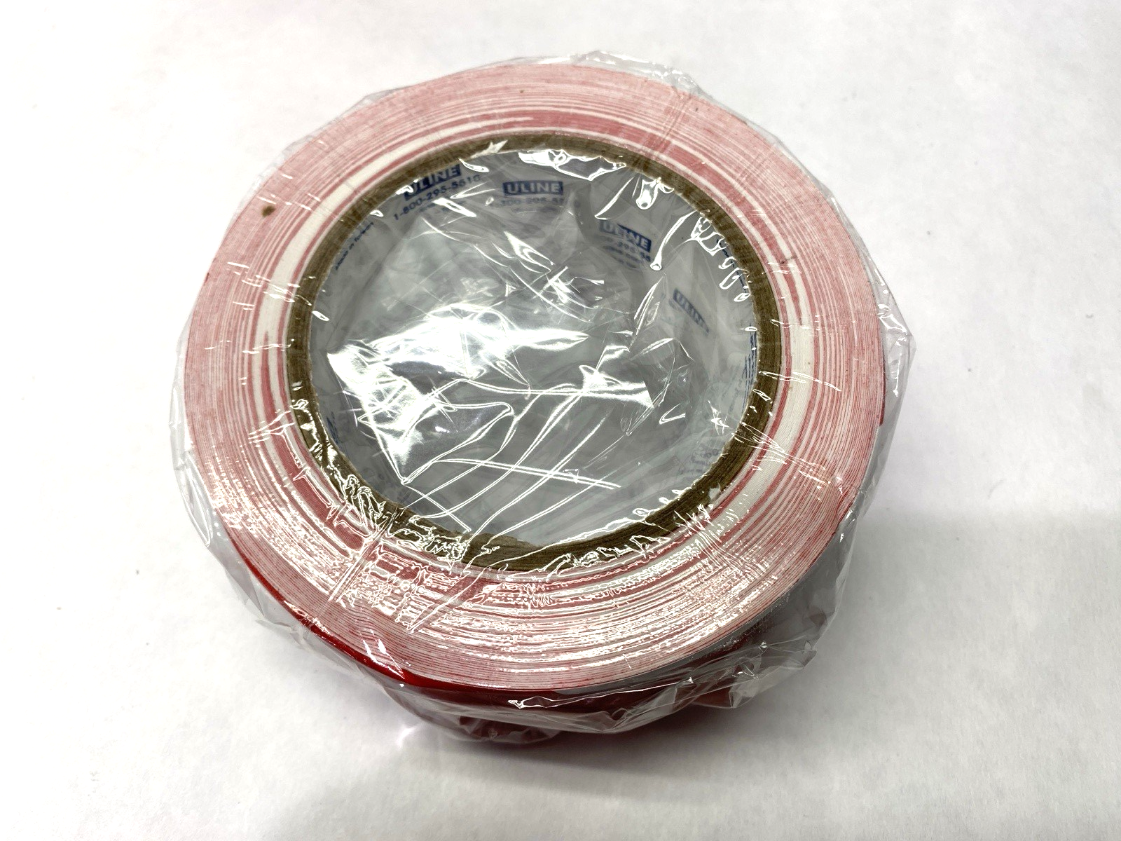 Uline S-16873 Industrial Vinyl Safety Tape Red/White 2" x 36 yds LOT OF 4 - Maverick Industrial Sales