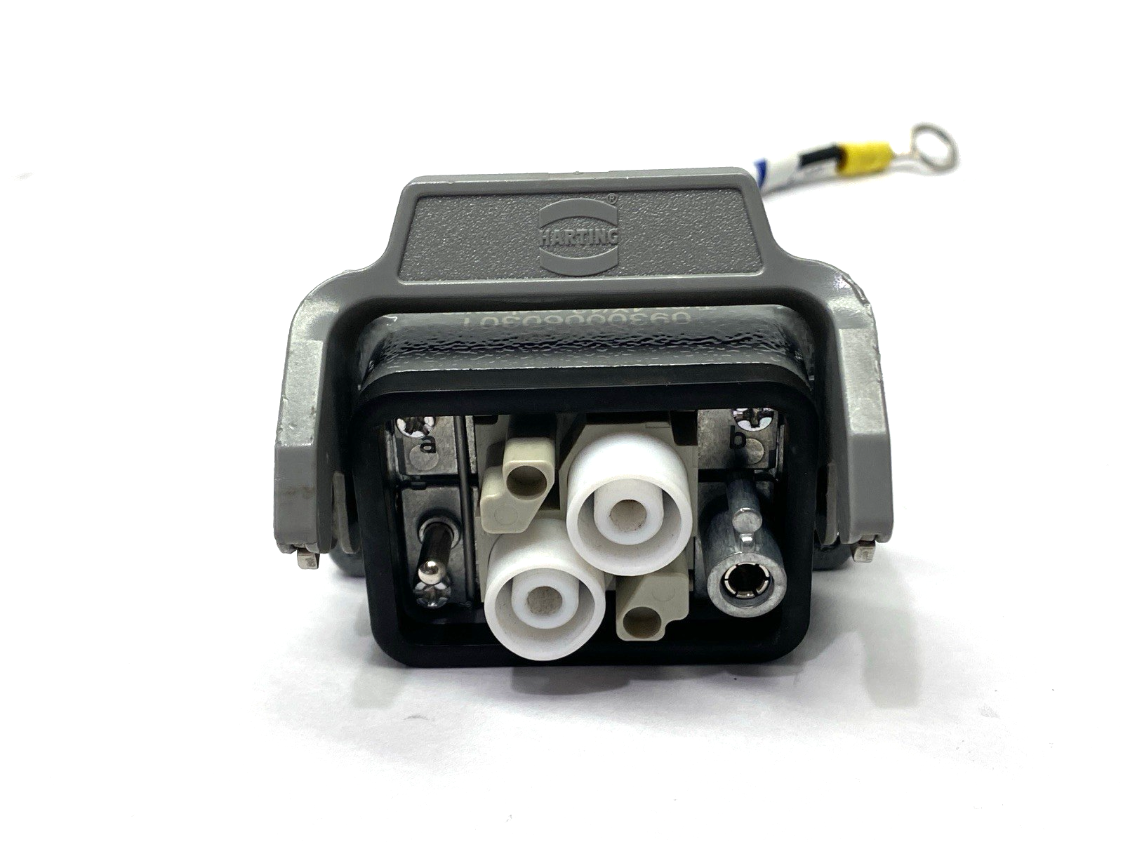 09140023123 | Harting Han HV Module w/ 09300060301 Bulkhead Mount Housing - Used - Maverick Industrial Sales