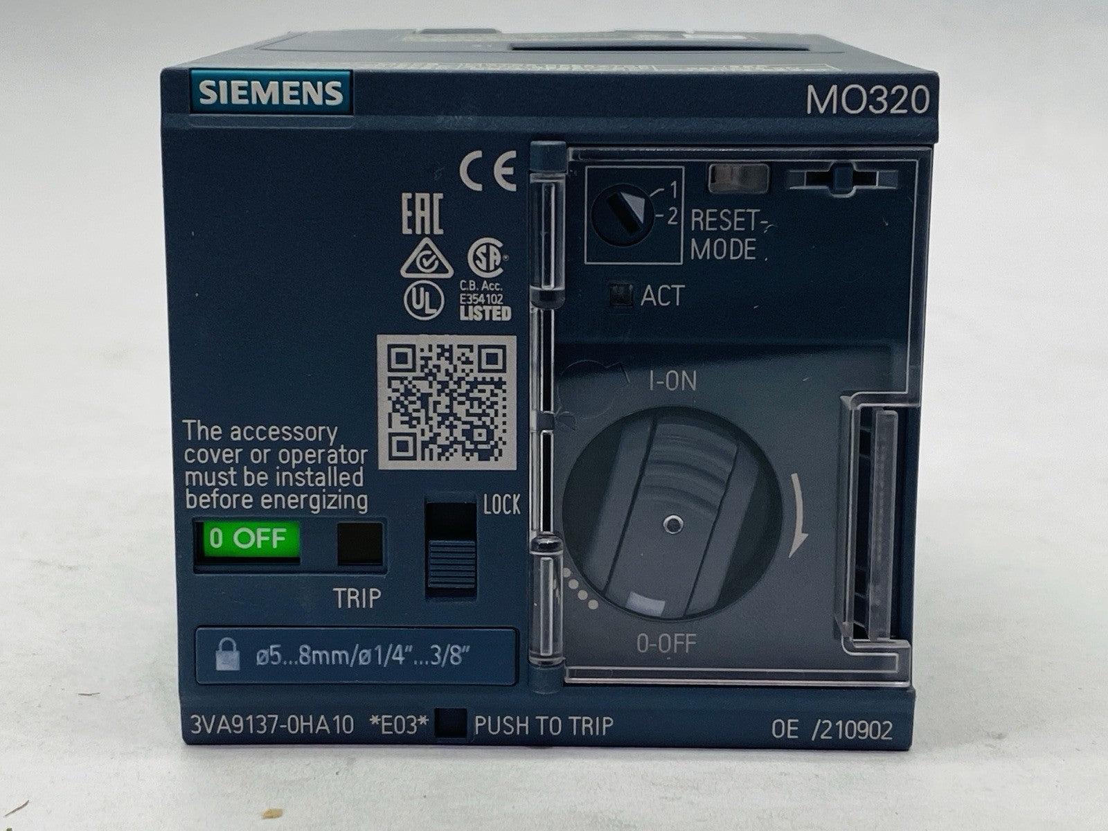 Siemens 3VA9137-0HA10 Manual Motor Operator Breaker 3VA 24-60VDC - Maverick Industrial Sales