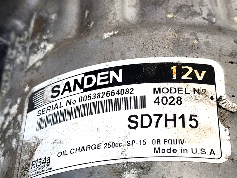 Sanden SD7H15 A/C Compressor w/ Clutch Model 4028, 709TA43 - Maverick Industrial Sales