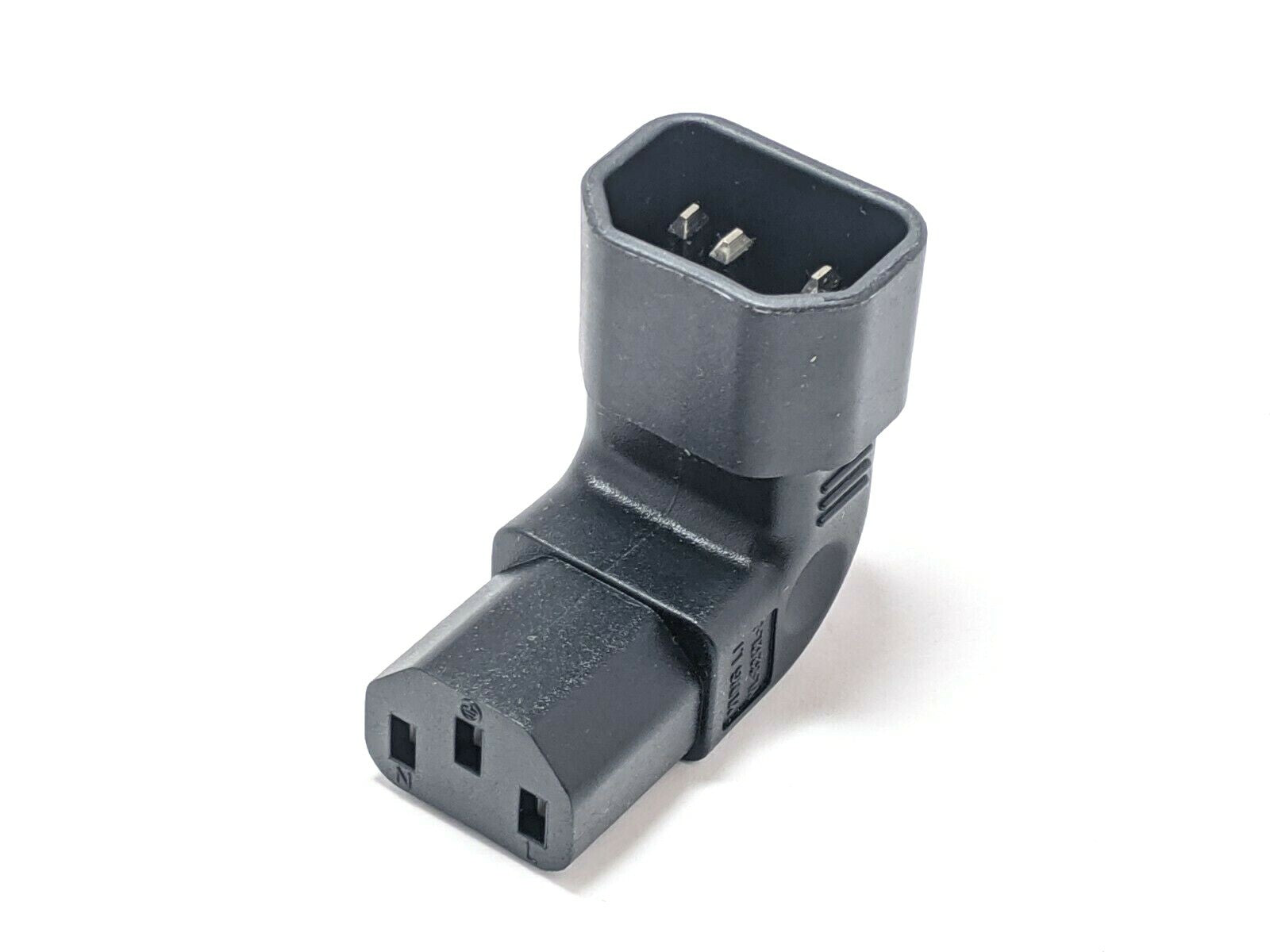 Yung Li YL-3212L-3 Connector C14 Male to C13 Right Angle - Maverick Industrial Sales