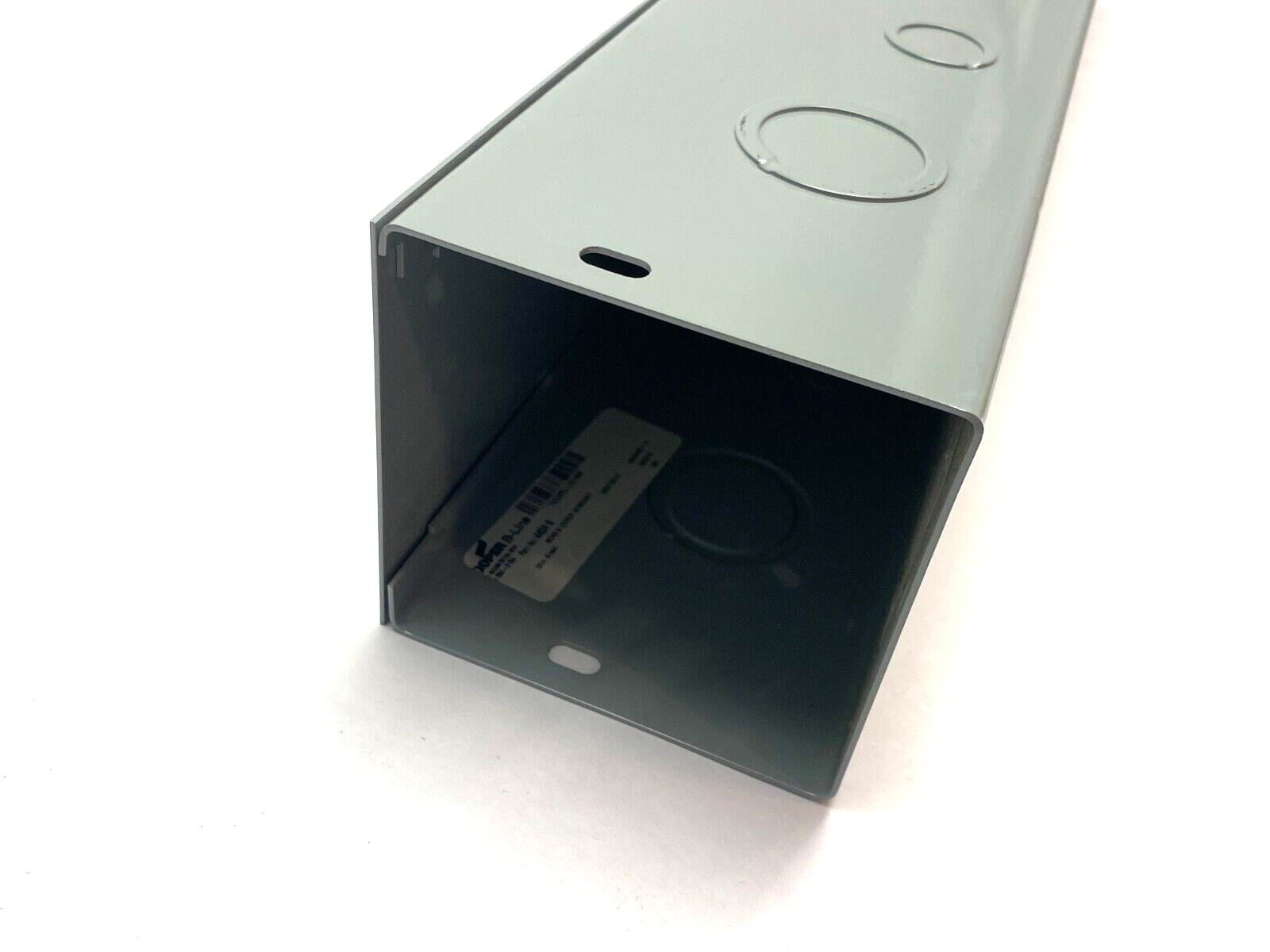 Cooper B-Line 4424G Straight Lay-In Wireway Section 4" x 4" x 24" Gray Steel - Maverick Industrial Sales