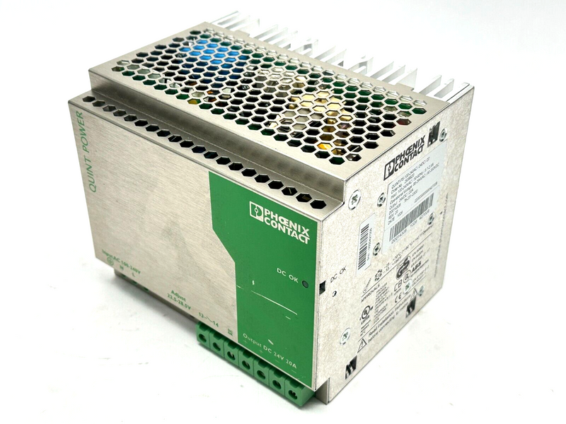 Phoenix Contact QUINT-PS-100-240AC/24DC/20 REV. 20 Power Supply 2938620 - Maverick Industrial Sales