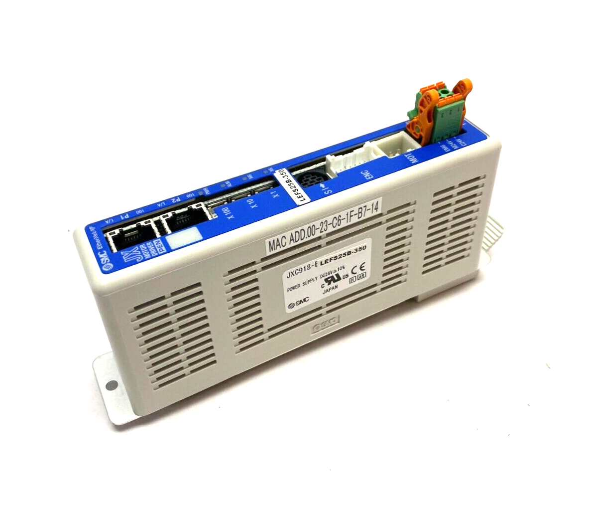 SMC JXC918-BCLEFS25B-350 EtherNet/IP Electric Actuator Power Controller 24VDC - Maverick Industrial Sales