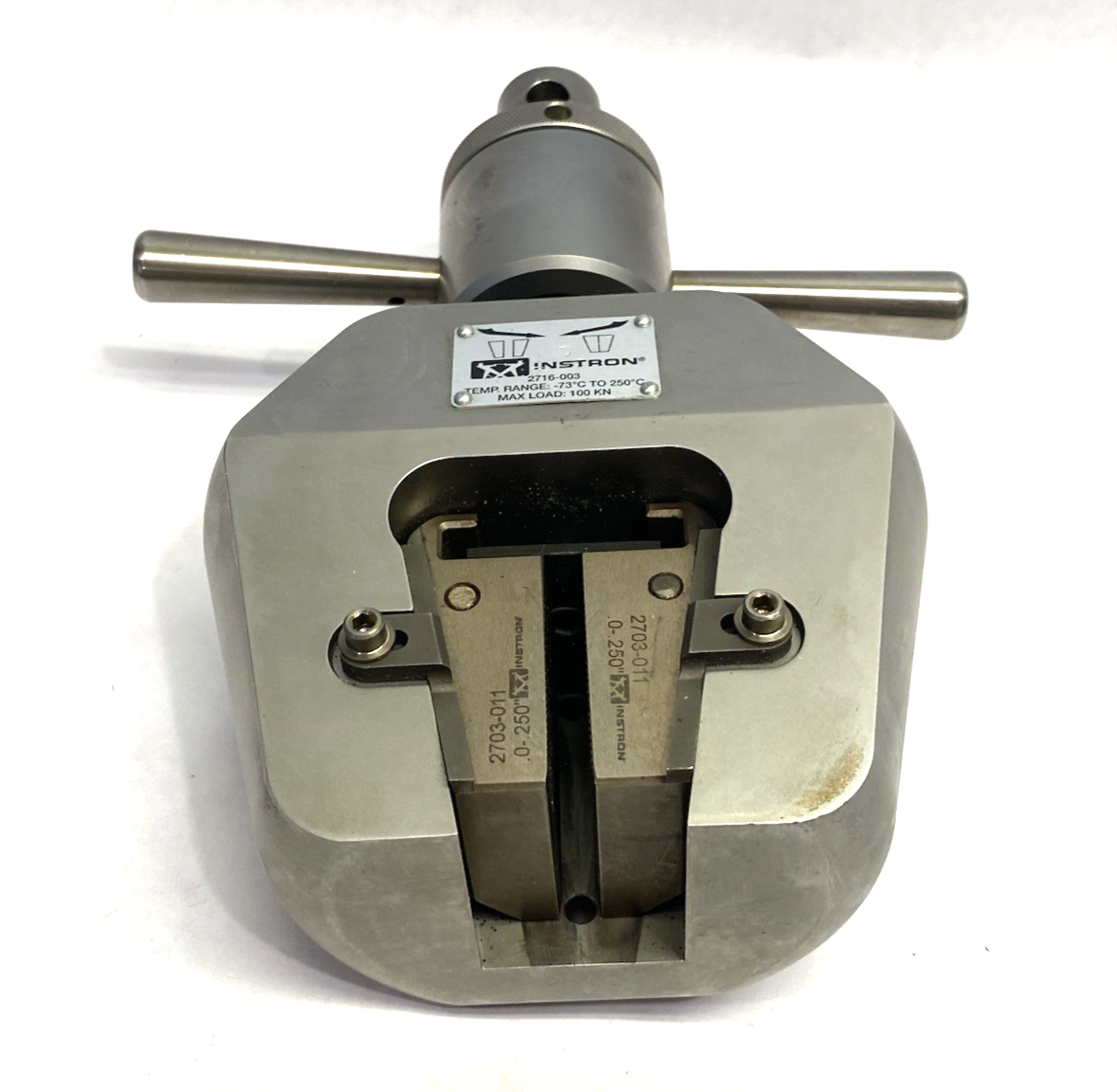 Instron 2716-003 Mechanical Wedge Action Tensile Grips, High-Force, Manual 100kN - Maverick Industrial Sales