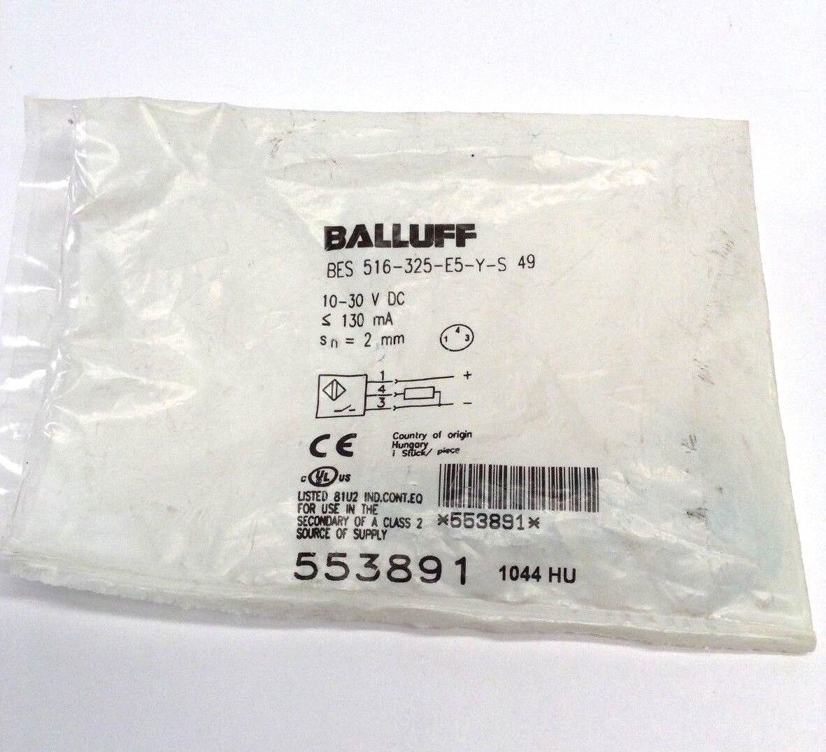 Balluff BES 516-325-E5-Y-S 49 Proximity Switch Inductive Sensor - Maverick Industrial Sales
