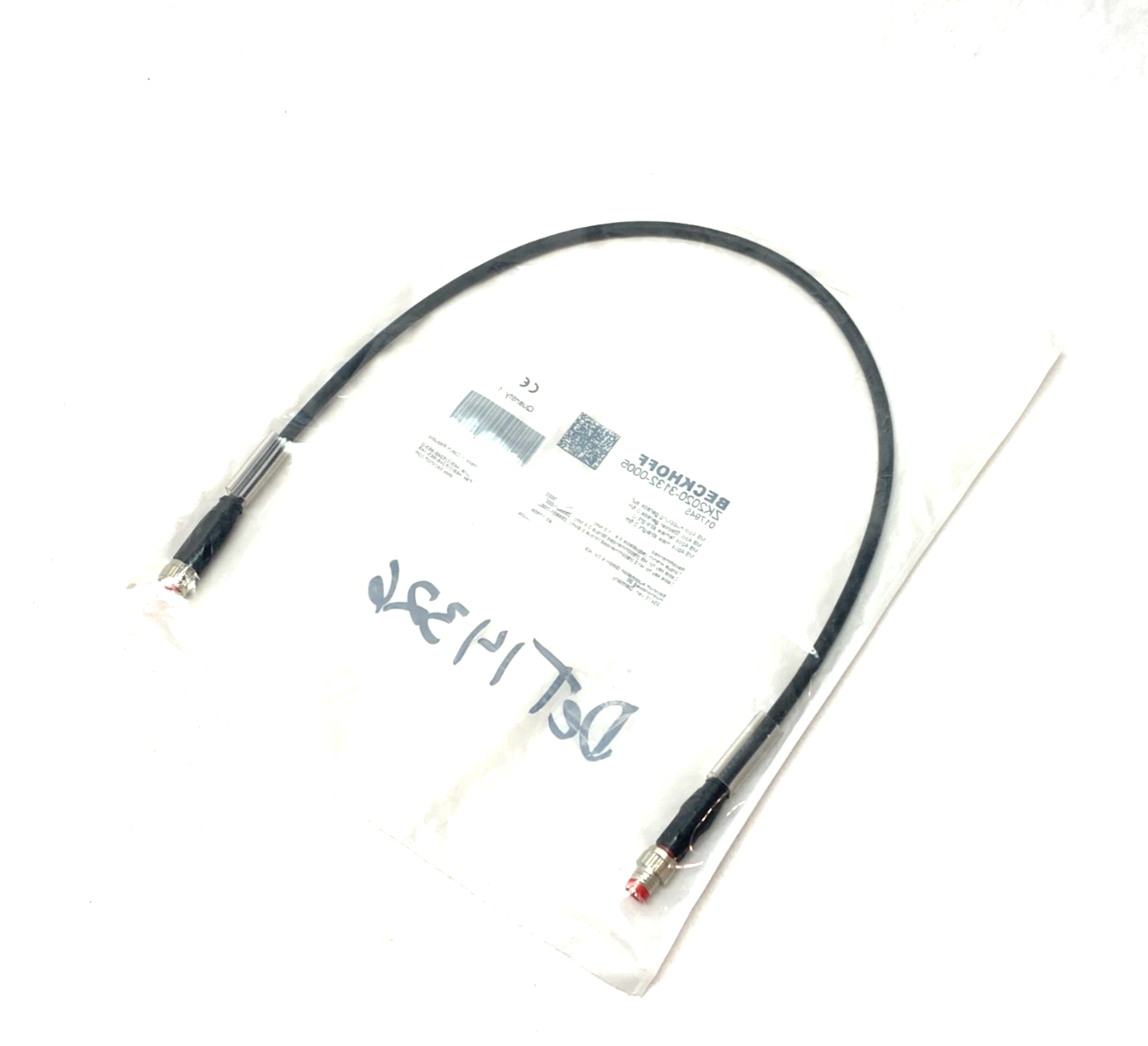 Beckhoff ZK2020-3132-0005 Double Ended Power Cable M8 4-Pos Male to Female - Maverick Industrial Sales