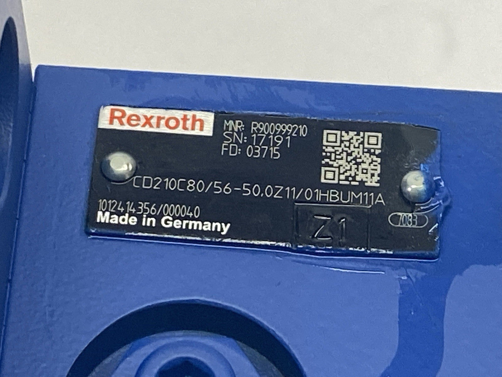 Bosch Rexroth R900999210 Hydraulic Cylinder CD210 SERIE 1X KONFIG - Maverick Industrial Sales