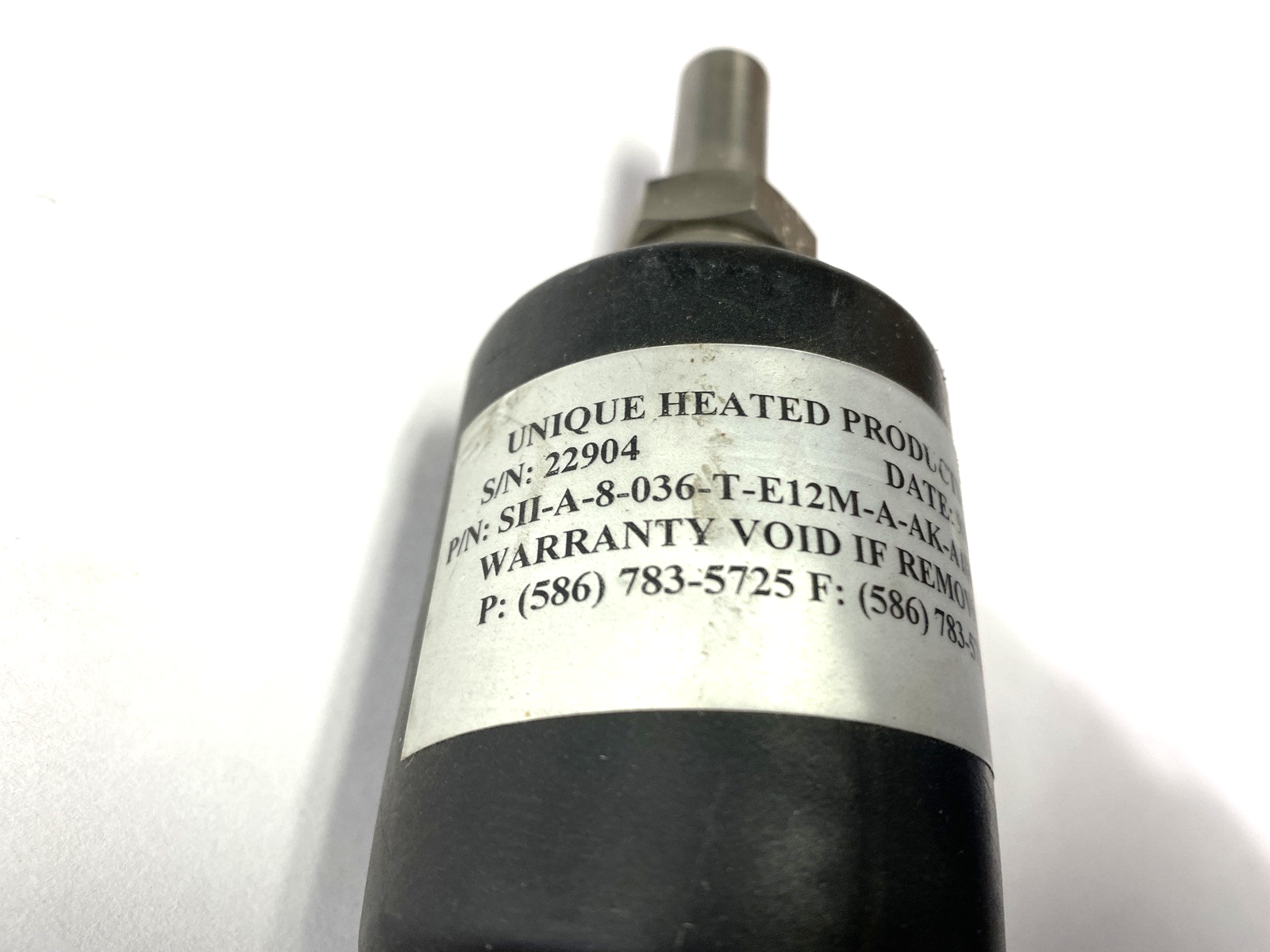 Unique Heated Products SII-A-8-036-T-E12M-A-AK-A180-995 Heated Hose 41" Length - Used - Maverick Industrial Sales