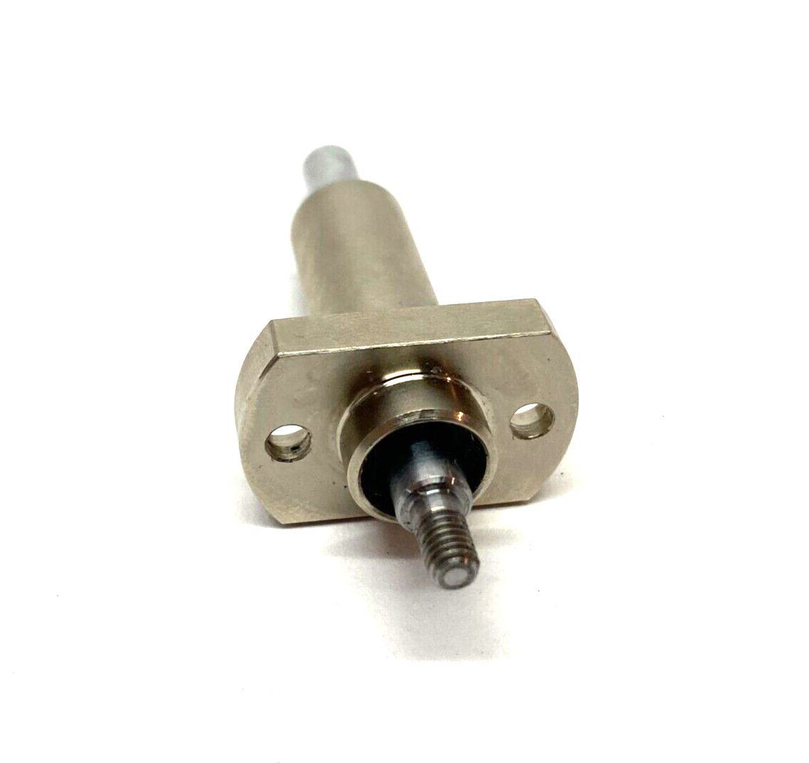 Pilot Flanged Linear Ball Bearing w/ 6mm Threaded Tip Rod, 12mm Overall Diameter - Maverick Industrial Sales