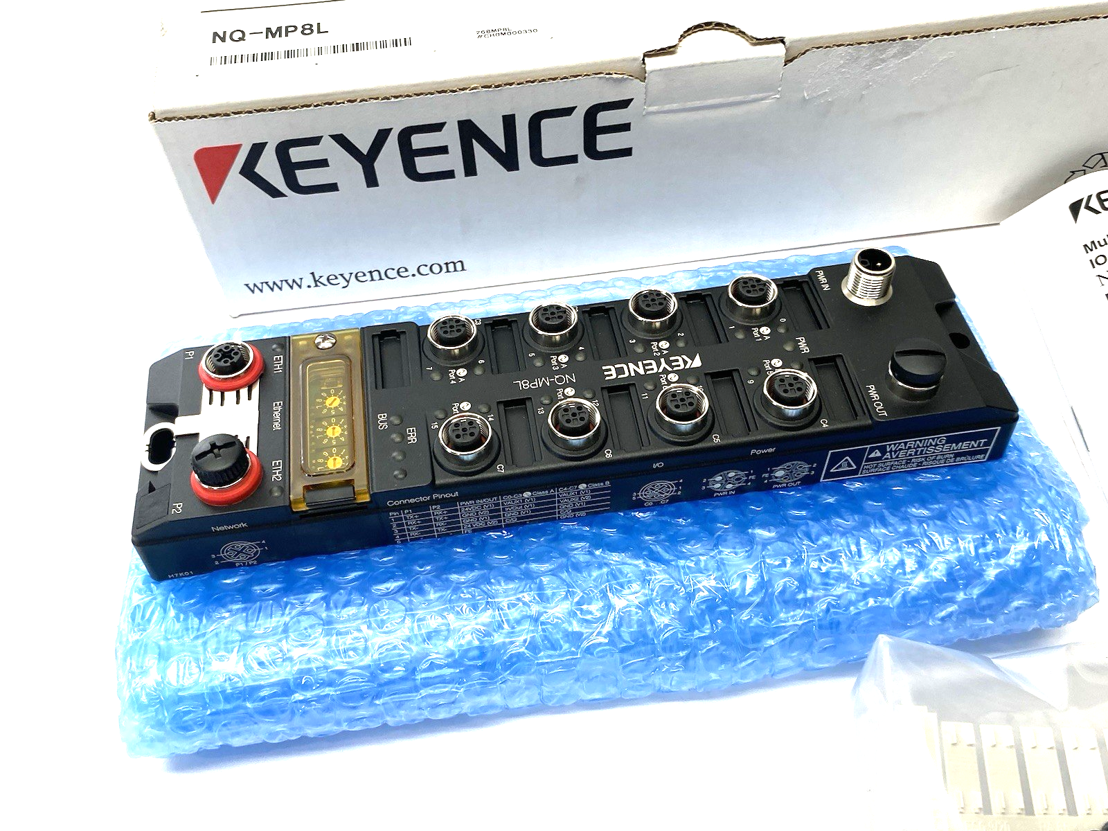 Keyence NQ-M8PL Multi-Protocol Compatible I/O-Link Master Module 8-Port - Maverick Industrial Sales