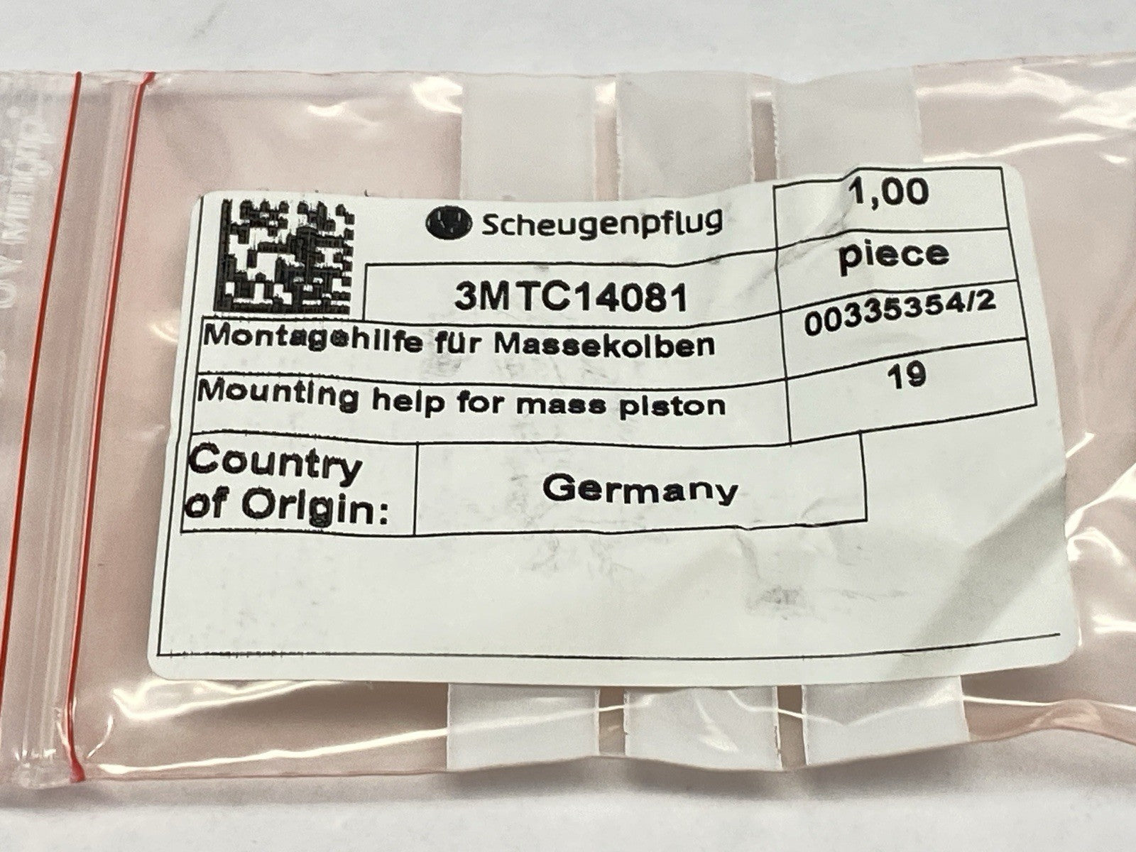 Scheugenpflug 3MTC14081 Mounting Help For Mass Piston - Maverick Industrial Sales