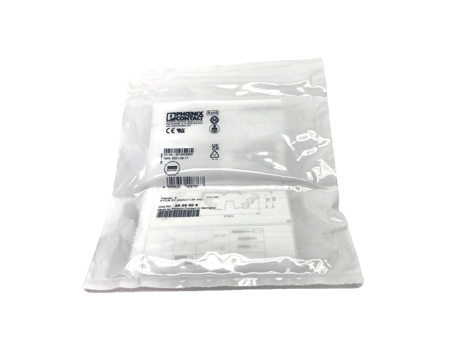Phoenix Contact PTCB E1 24DC/1-3A NO Electronic Circuit Breaker 24VDC 2909909 - Maverick Industrial Sales