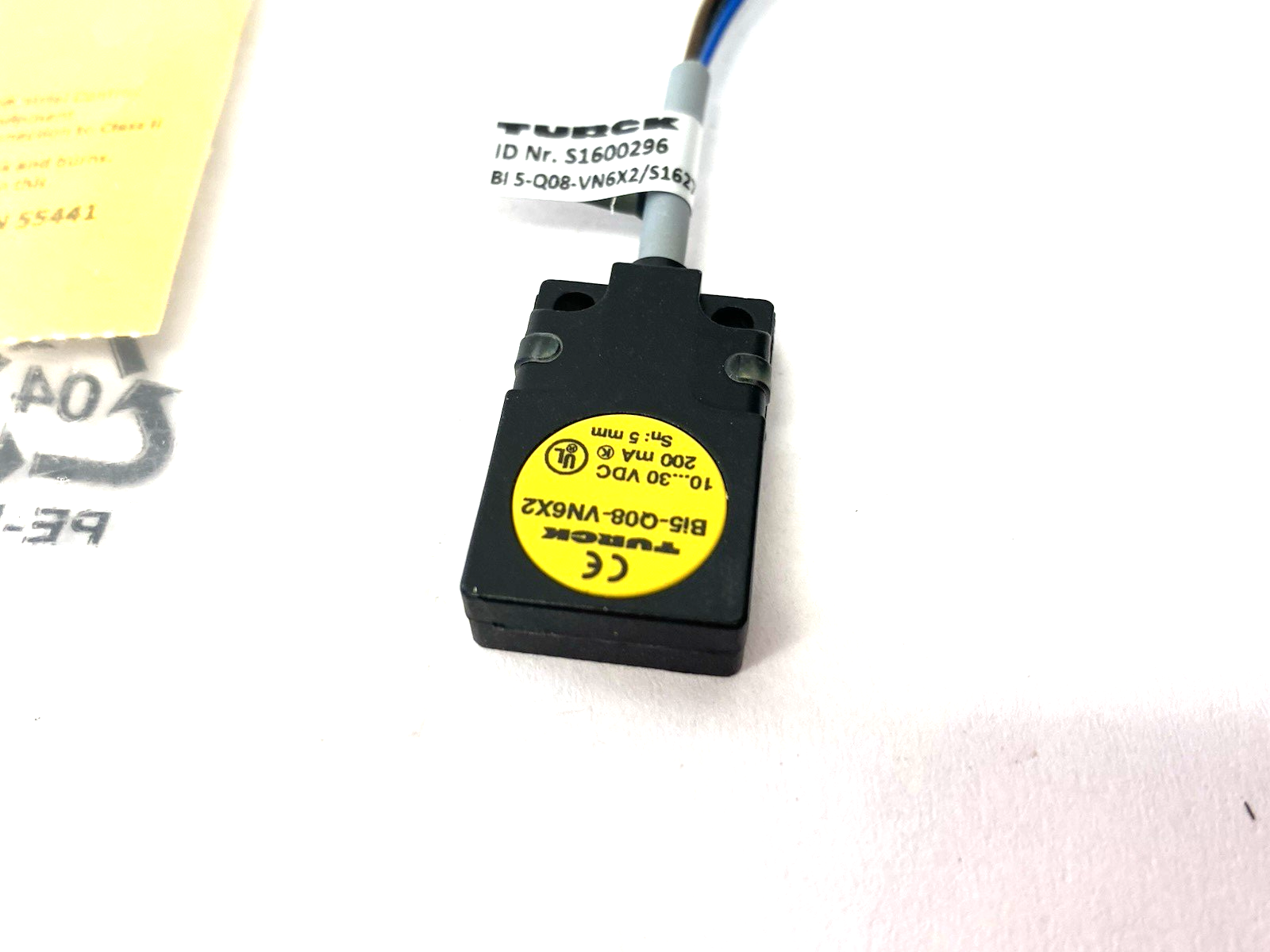 Turck 1600296 Inductive Proximity Sensor 5mm Sn NO/NC BI 5-Q08-VN6X2/S1627 - Maverick Industrial Sales