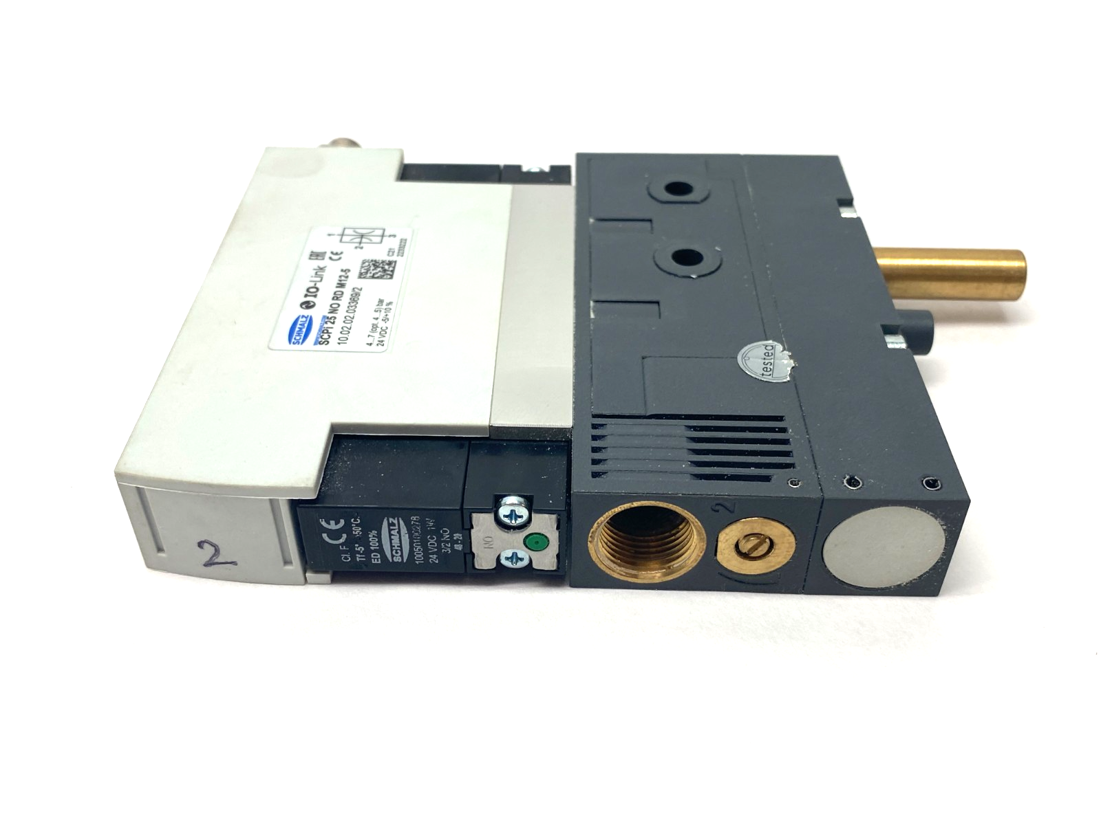Schmalz SCPi 25 NO RD M12-5 Vacuum Ejector 10.02.02.03369/2 MISSING REAR HOUSE - Maverick Industrial Sales