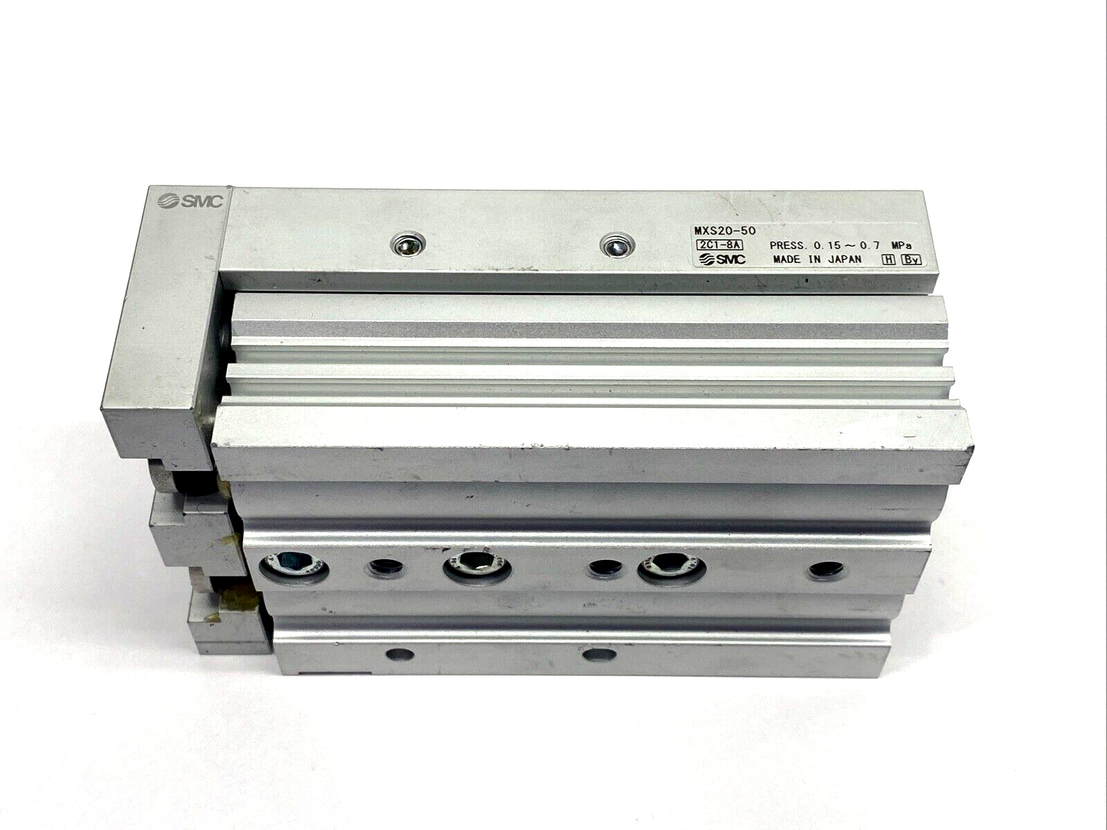 SMC MXS20-50 Pneumatic Slide Table Cylinder 20mm Bore 50mm Stroke - Maverick Industrial Sales