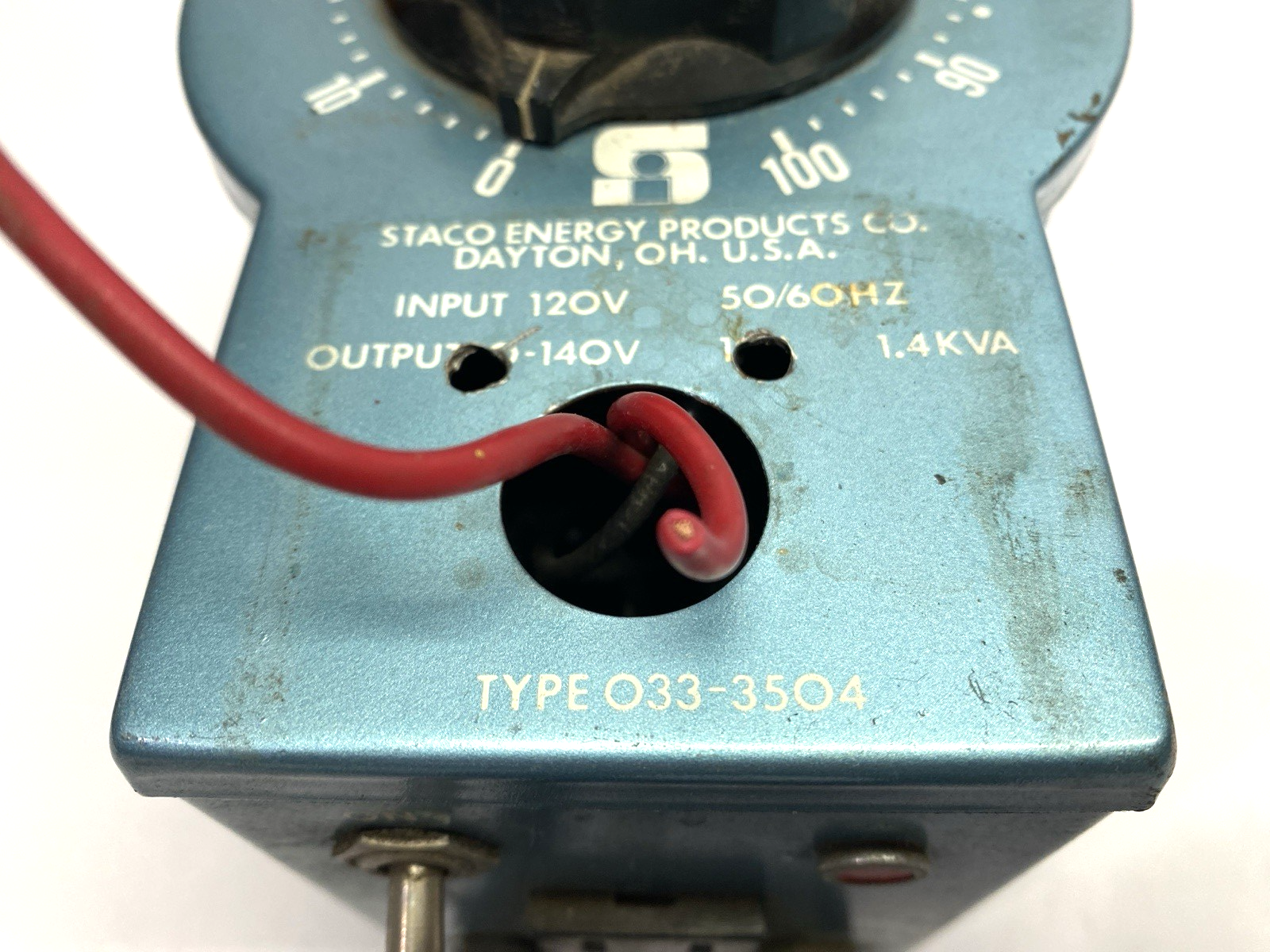 033-3504 | Staco Variable Autotransformer - For parts or not working - Maverick Industrial Sales