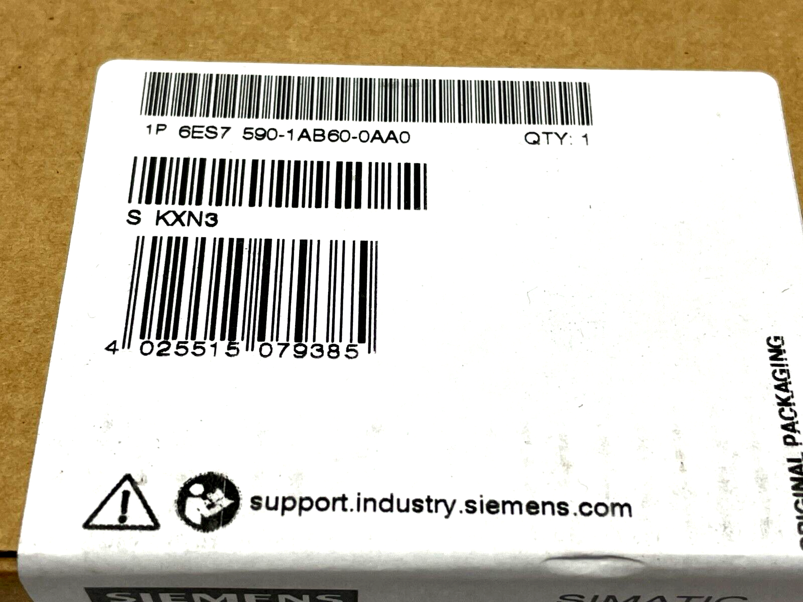 Siemens 6ES7 590-1AB60-0AA0 Sectional Rail 160mm - Maverick Industrial Sales
