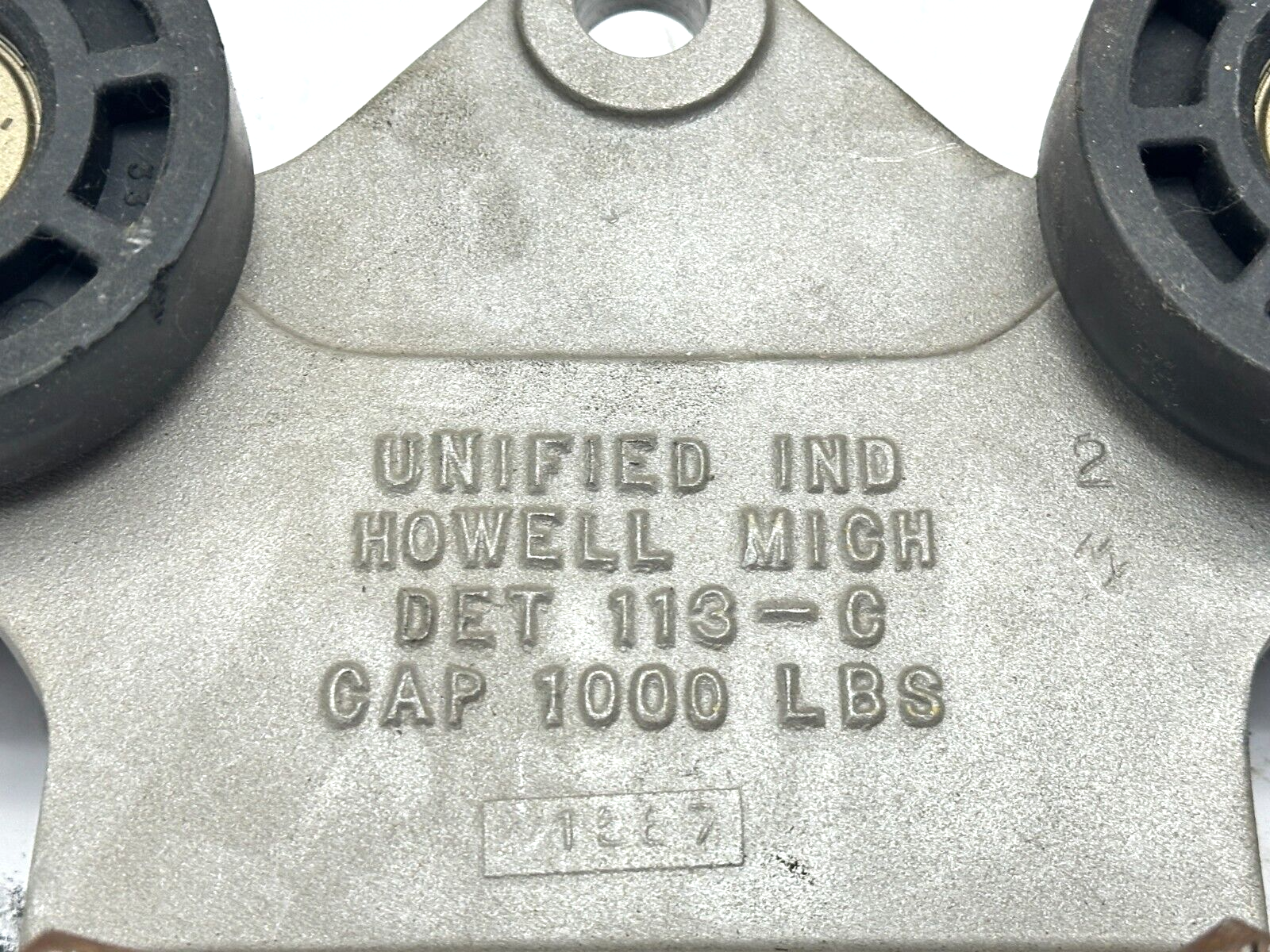 Unified Ind DET 113-C Cable Trolley 1000LBS Capacity - Maverick Industrial Sales