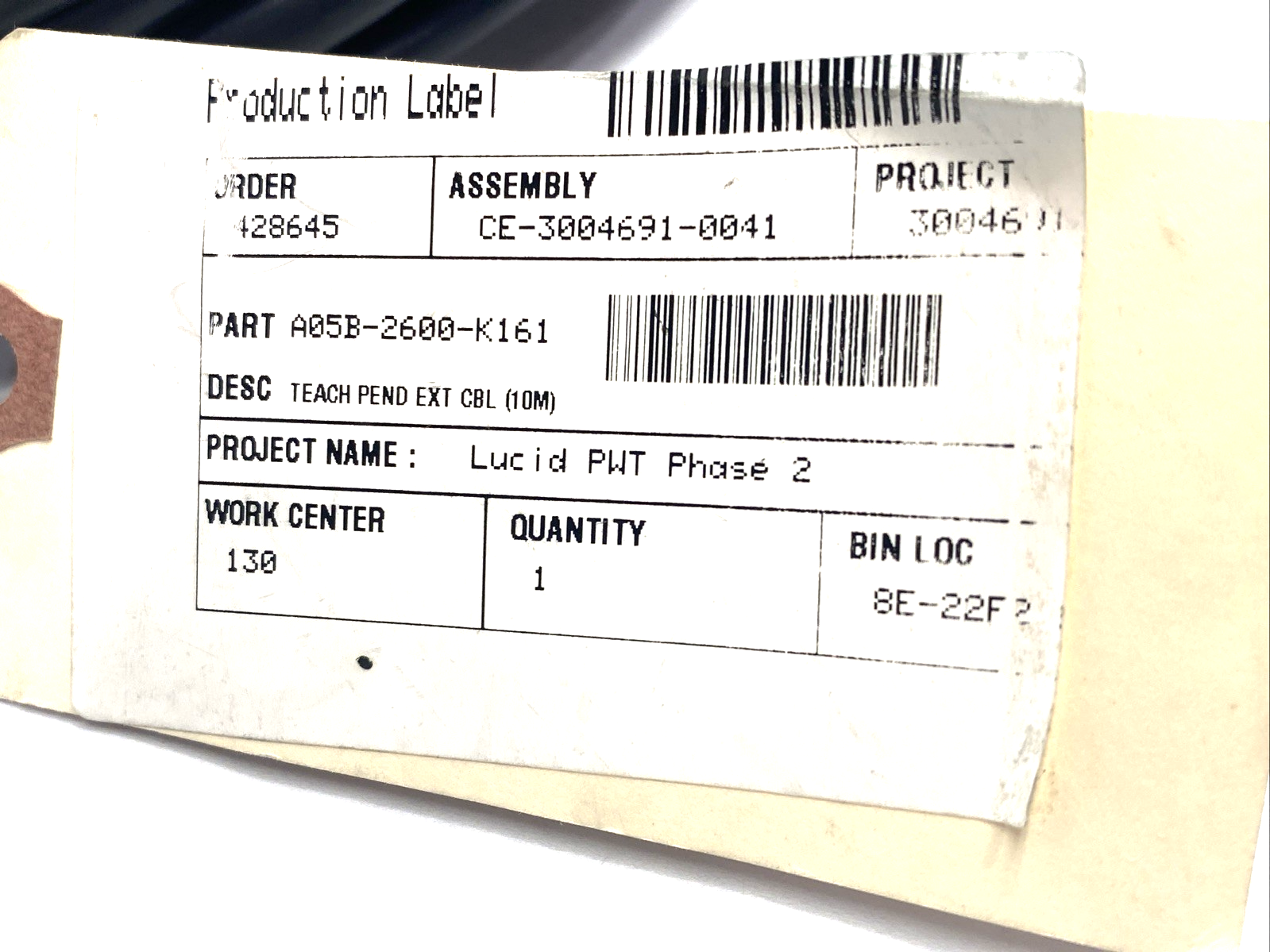 Fanuc A05B-2600-K161 Teach Pendant Extension Cable 10m - Maverick Industrial Sales