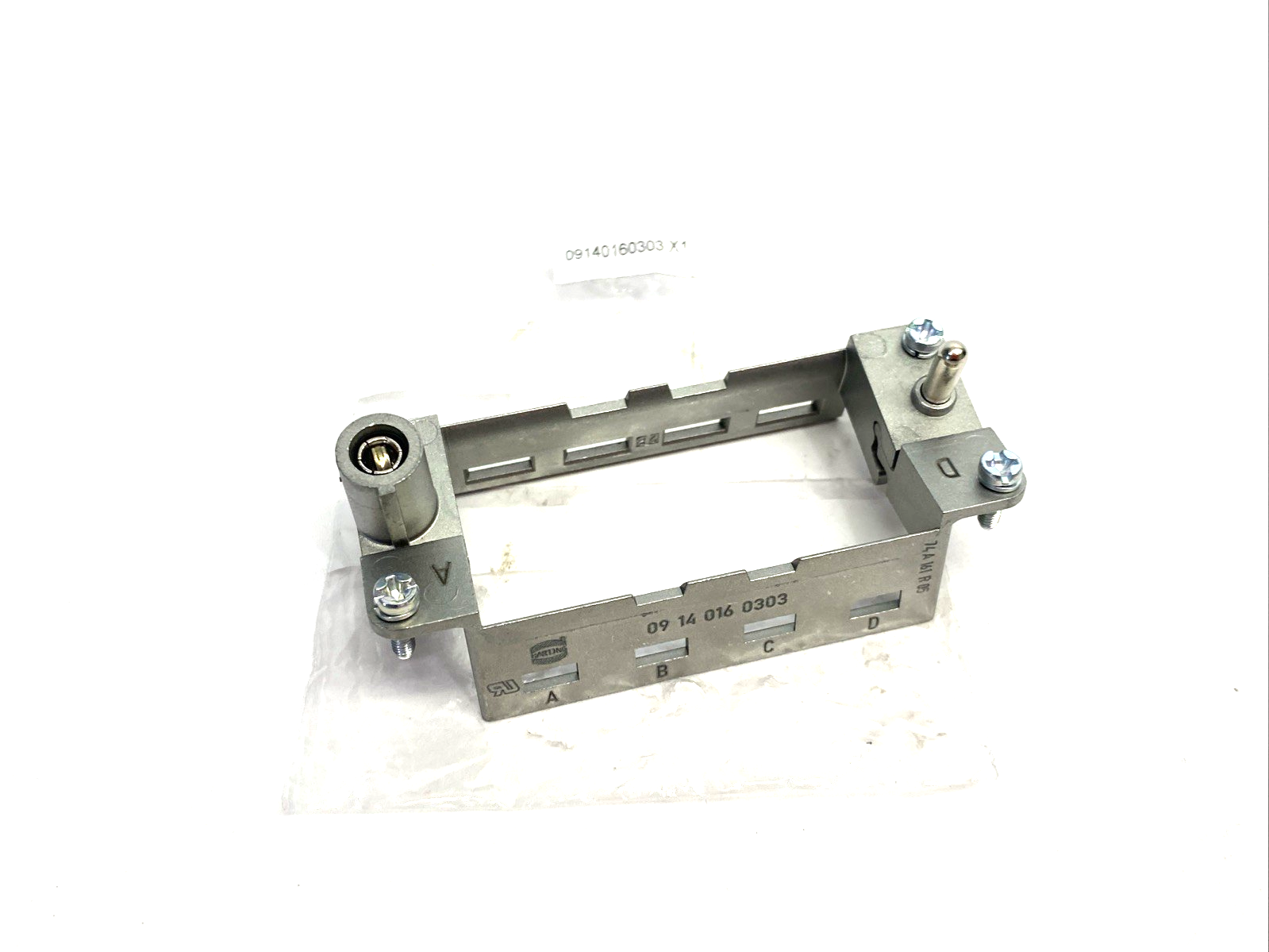 Harting 09140160303 Han Modular Frame 16 Hood 4 Module A-D - Maverick Industrial Sales