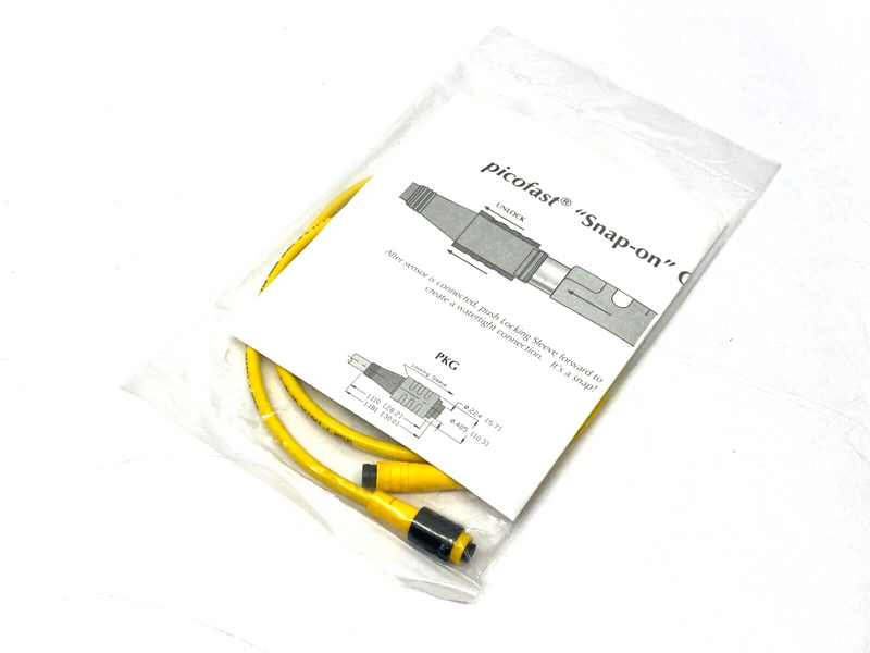 Turck PKG 3Z-0.7-PSG 3 Picofast Snap-On Connector Cordset U2134-88 - Maverick Industrial Sales