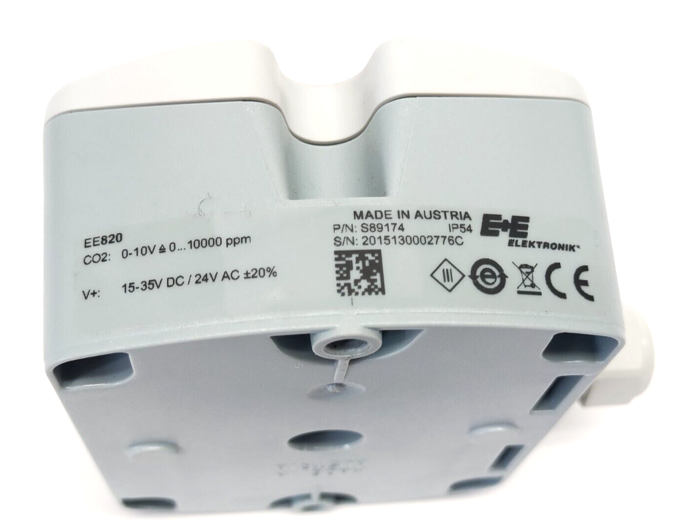 E+E Elektronik EE820 CO2 Sensor Transmitter, 10,000ppm 15-35VDC/24VAC, S89174 - Maverick Industrial Sales