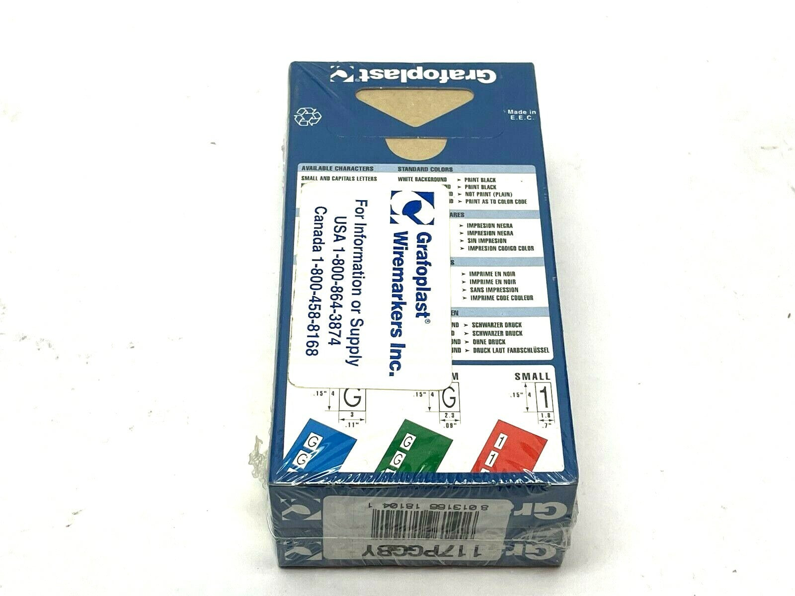 Grafoplast 117PGGBY Wiremarker Strips LOT OF 50 - Maverick Industrial Sales
