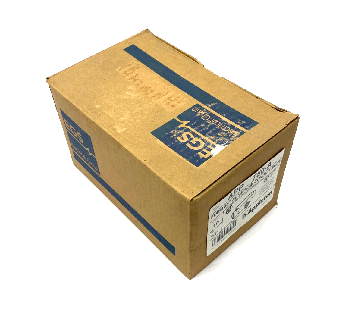 EGS Appleton APP T50-A Form 85 Aluminum Conduit Body 1/2" BOX OF 10 - Maverick Industrial Sales
