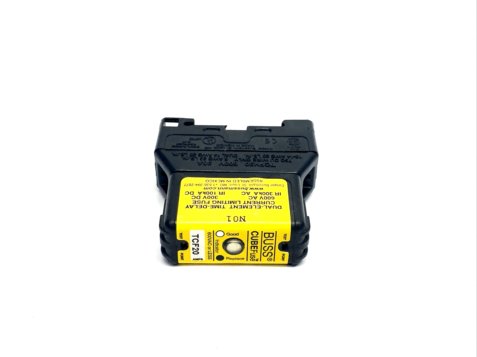 TCF20 | Eaton Bussmann Class CF Current Limiting Cube Fuse 20A - Used - Maverick Industrial Sales