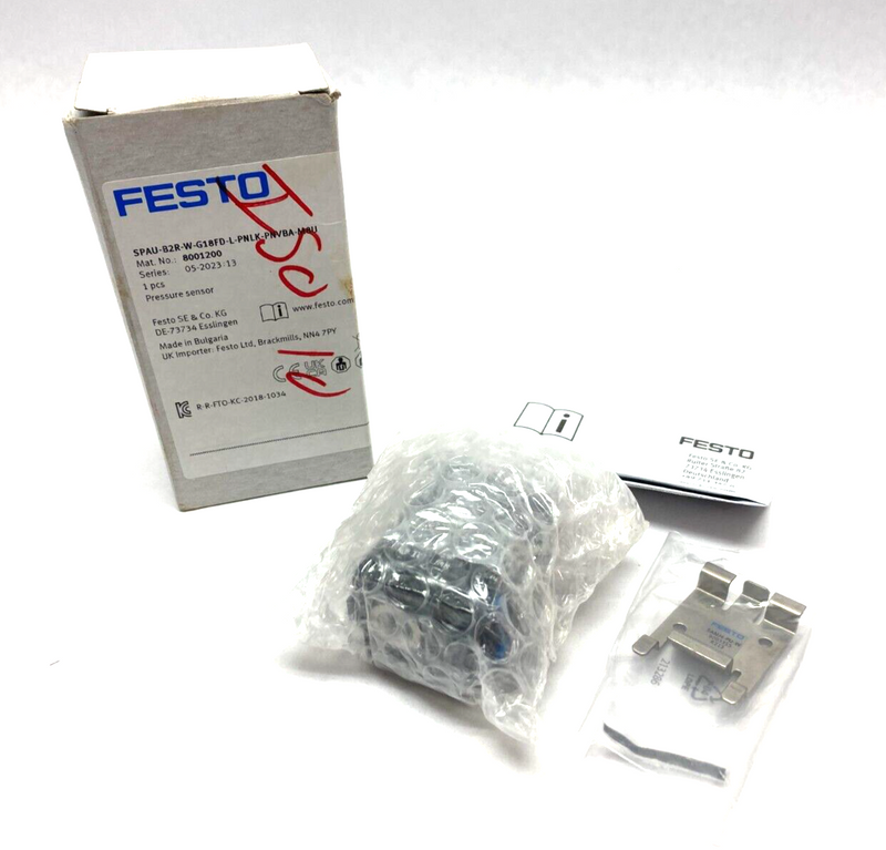 Festo SPAU-B2R-W-G18FD-L-PNLK-PNVBA-M8U IO-Link Pressure Sensor 8001200 - Maverick Industrial Sales