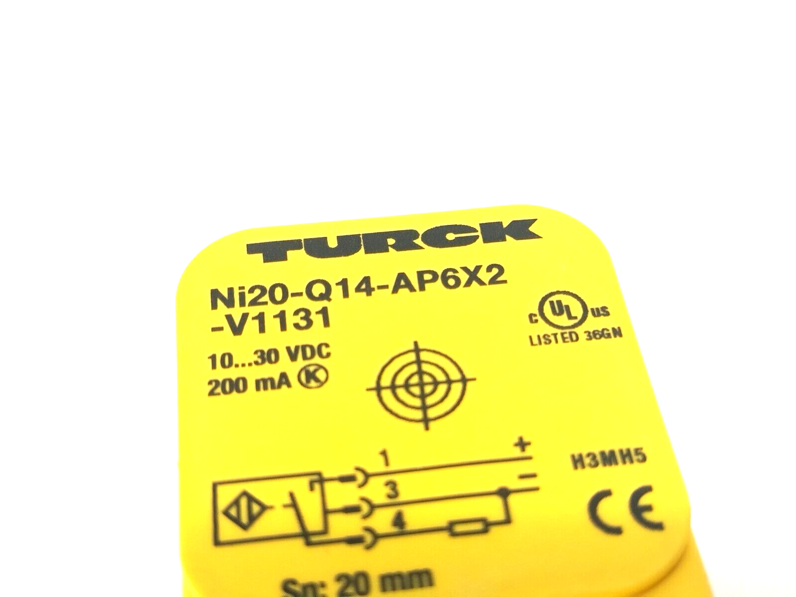 Turck Ni20-Q14-AP6X2-V1131 Rectangular Inductive Sensor M8 Male 3-Pin 4690210 - Maverick Industrial Sales
