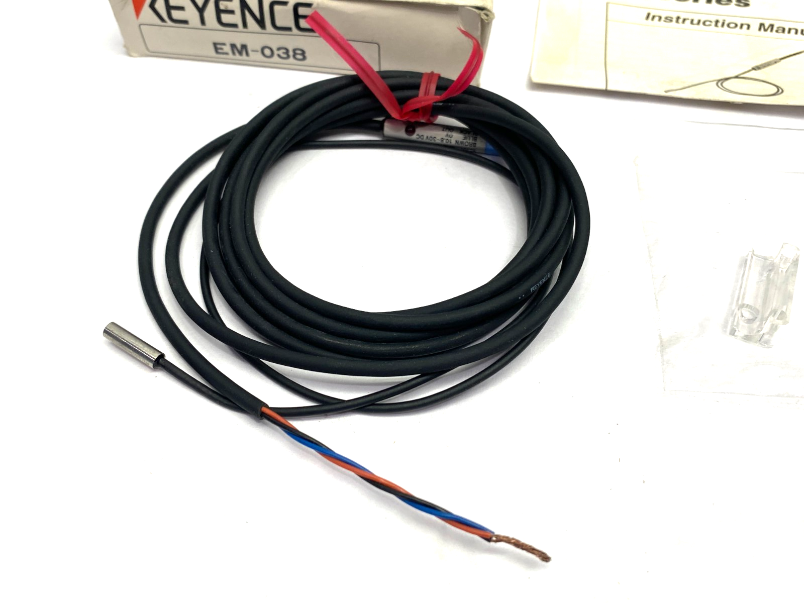 Keyence EM-038 Proximity Sensor Main Unit, Shielded Type, f3.8, NPN - Maverick Industrial Sales