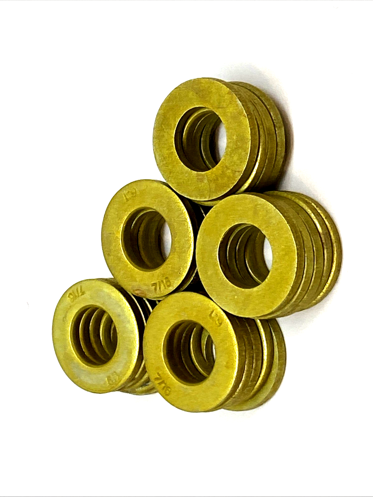 McmasterCarr 90850A250 Tension Flat Washers 7/16" SAE Zinc Yellow CR-3 PKG OF 25 - Maverick Industrial Sales