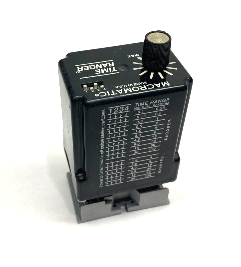 Macromatic SS-60522 Time-Ranger Programmable Interval Timing Relay 120VAC/DC - Maverick Industrial Sales