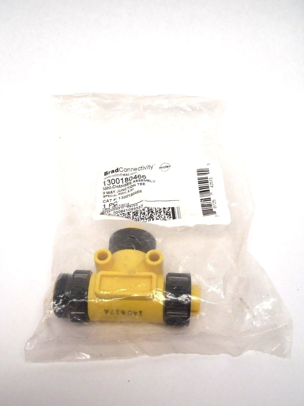 1300180466 | Brad Connectivity Mini-Change Assembly 3 Way Junction Tee 600V 5.6A - New Other - Maverick Industrial Sales