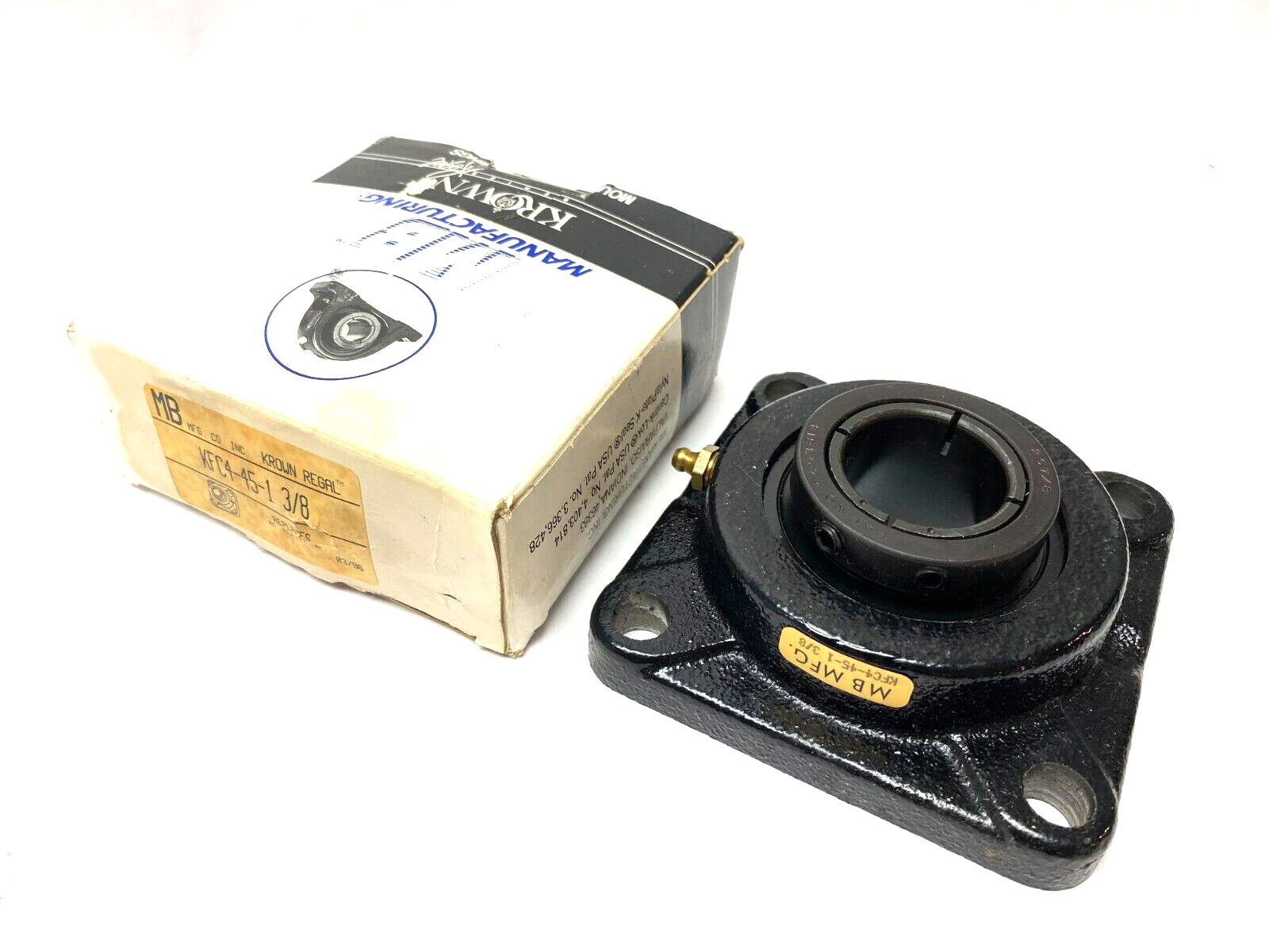 KFC4-45-1 3/8 | MB Mfg Krown Regal Surface Mount Flange Bearing 4-Bolt - New Other - Maverick Industrial Sales