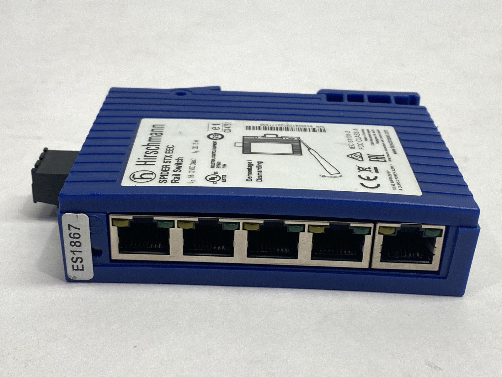 SPIDER 5TX EEC | Hirschmann 5-Port Ethernet DIN Rail Switch - Used - Maverick Industrial Sales