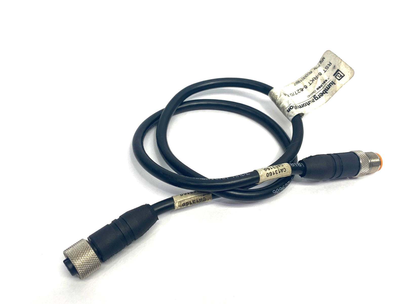 Lumberg RST 8-RKT 8-627/0.6M Double Ended 8-Pin Cordset M to F 600001997 - Maverick Industrial Sales