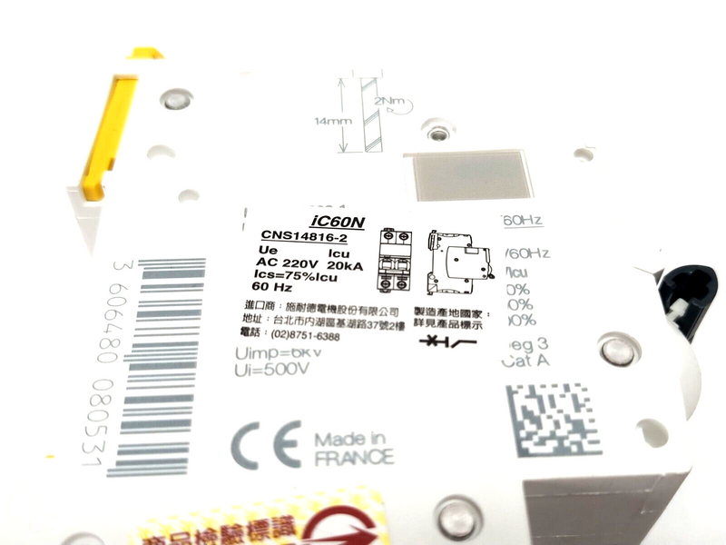 Schneider Electric A9F75204 iC60N Miniature Circuit Breaker 2P 4A D-Curve 50kA - Maverick Industrial Sales