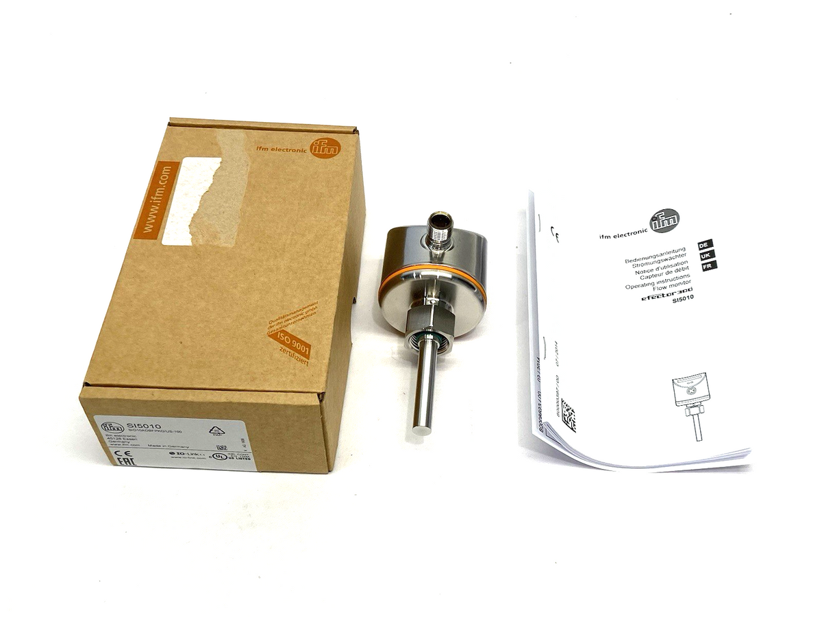 Ifm SI5010 Flow Monitor for Liquid/Gas LED Bar Graph Display SID10ADBFPKG/US-100 - Maverick Industrial Sales